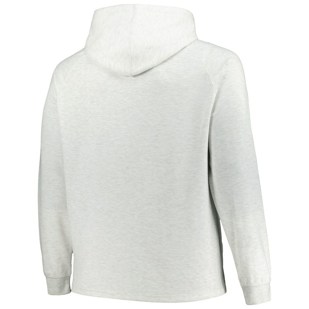 Chicago Bulls Big & Tall Raglan Tri-Blend Pullover Hoodie Ash - Fanatics