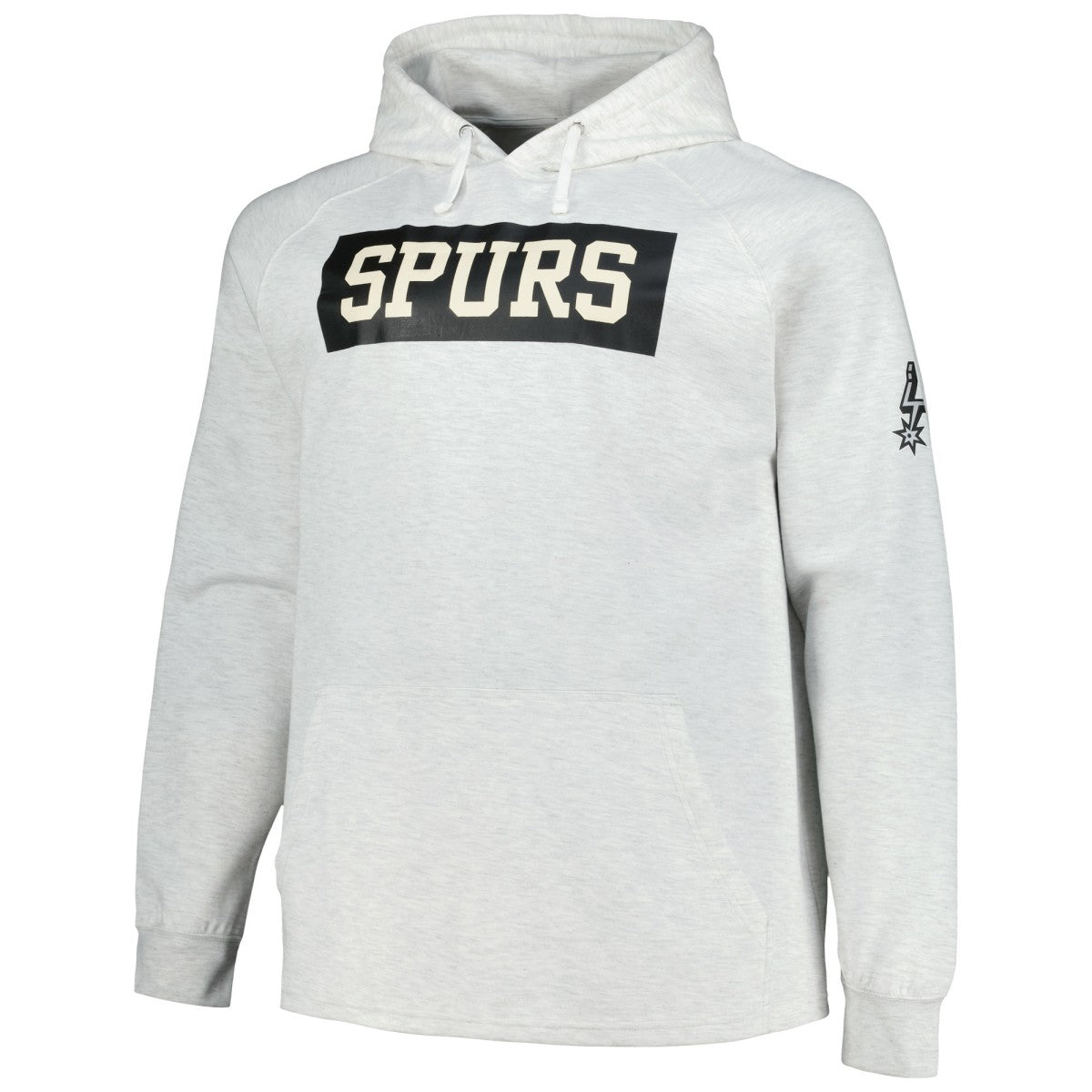 San Antonio Spurs Big & Tall Raglan Tri-Blend Pullover Hoodie Ash - Fanatics