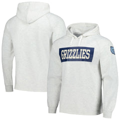 Memphis Grizzlies Softhand Raglan Tri-Blend Pullover Hoodie Ash - Fanatics