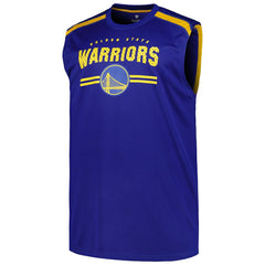 Golden State Warriors Big & Tall Birdseye Muscle Tank Top Royal - Fanatics