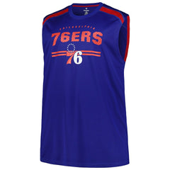 Philadelphia 76ers Big & Tall Birdseye Muscle Tank Top Royal - Fanatics