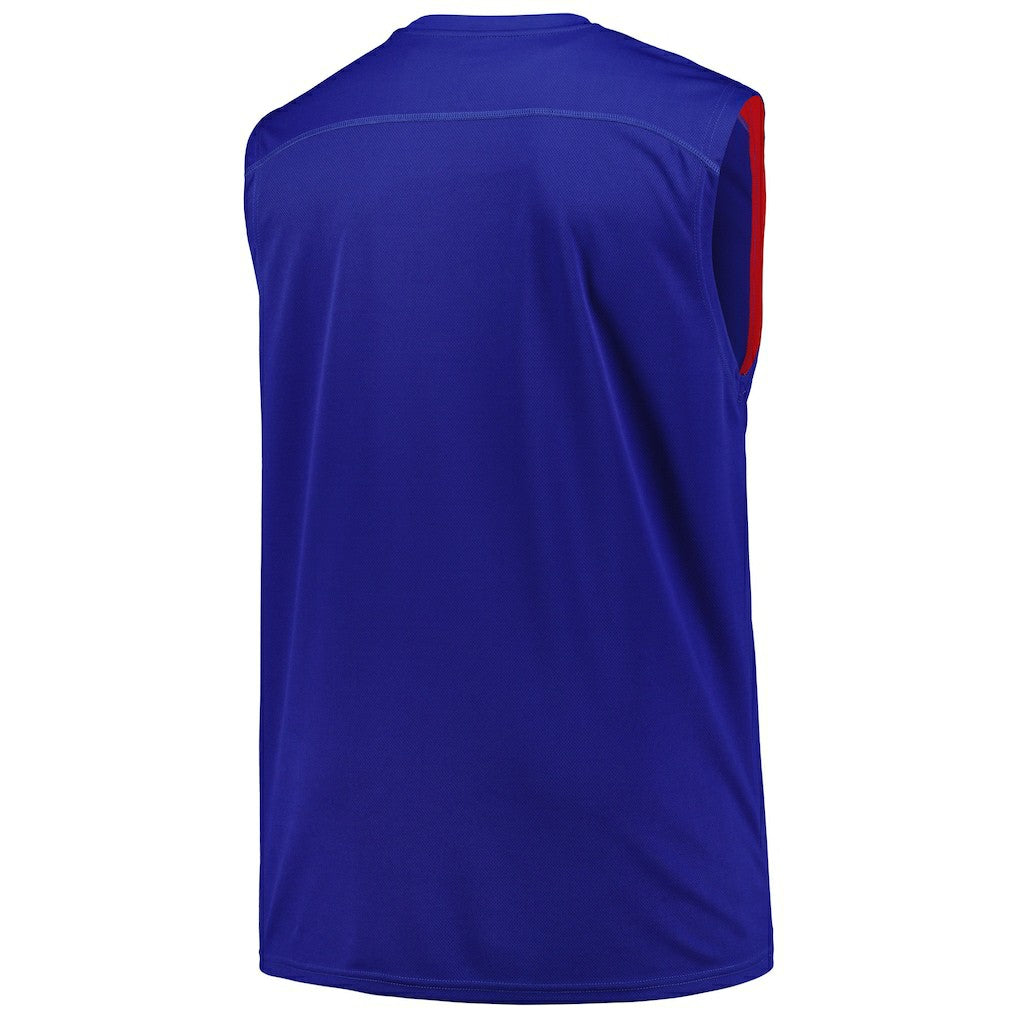 Philadelphia 76ers Big & Tall Birdseye Muscle Tank Top Royal - Fanatics