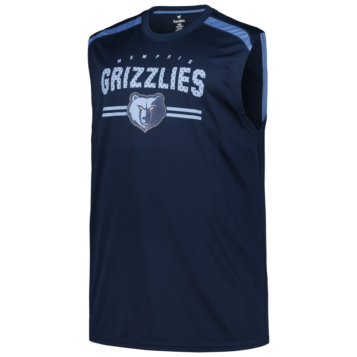 Memphis Grizzlies Big & Tall Birdseye Muscle Tank Top Navy - Fanatics