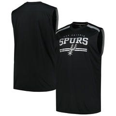 San Antonio Spurs Big & Tall Birdseye Muscle Tank Top Black - Fanatics