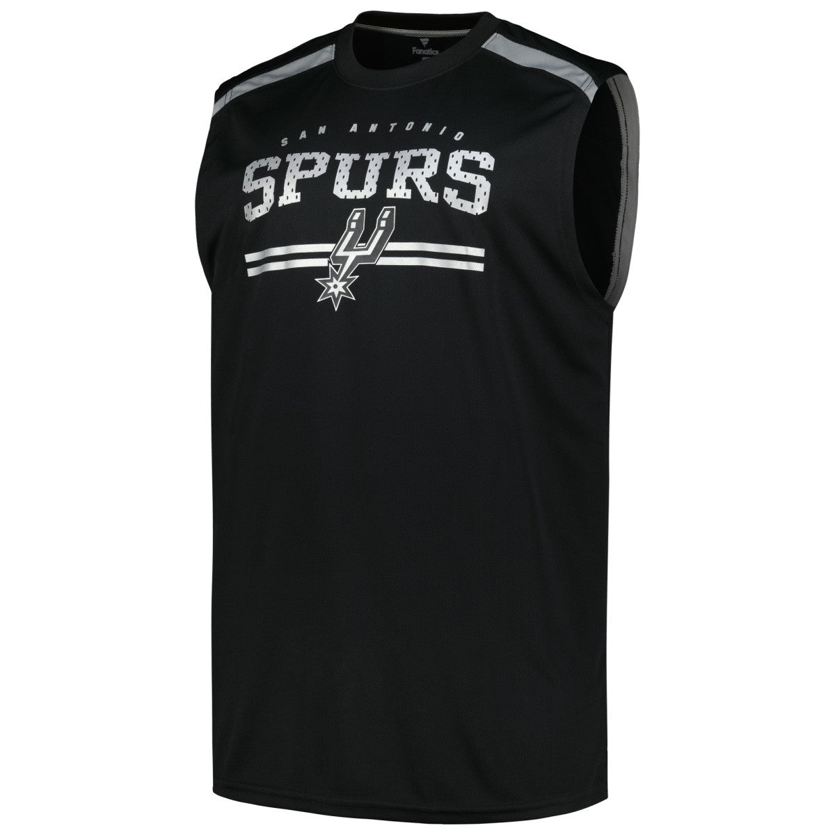 San Antonio Spurs Big & Tall Birdseye Muscle Tank Top Black - Fanatics