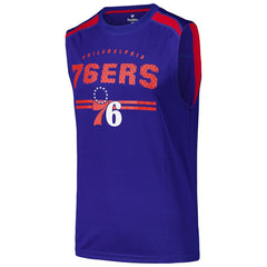 Philadelphia 76ers Birdseye Muscle Tank Top Royal - Fanatics