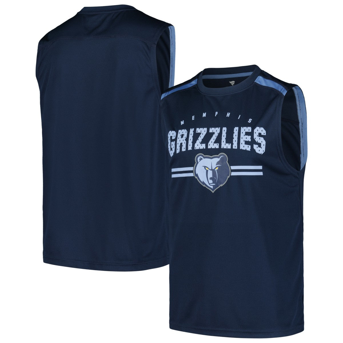 Memphis Grizzlies Birdseye Muscle Tank Top Navy - Fanatics