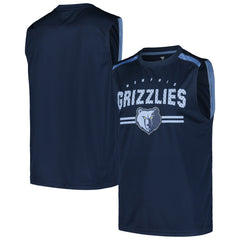 Memphis Grizzlies Birdseye Muscle Tank Top Navy - Fanatics