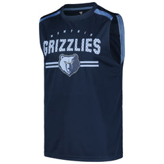 Memphis Grizzlies Birdseye Muscle Tank Top Navy - Fanatics