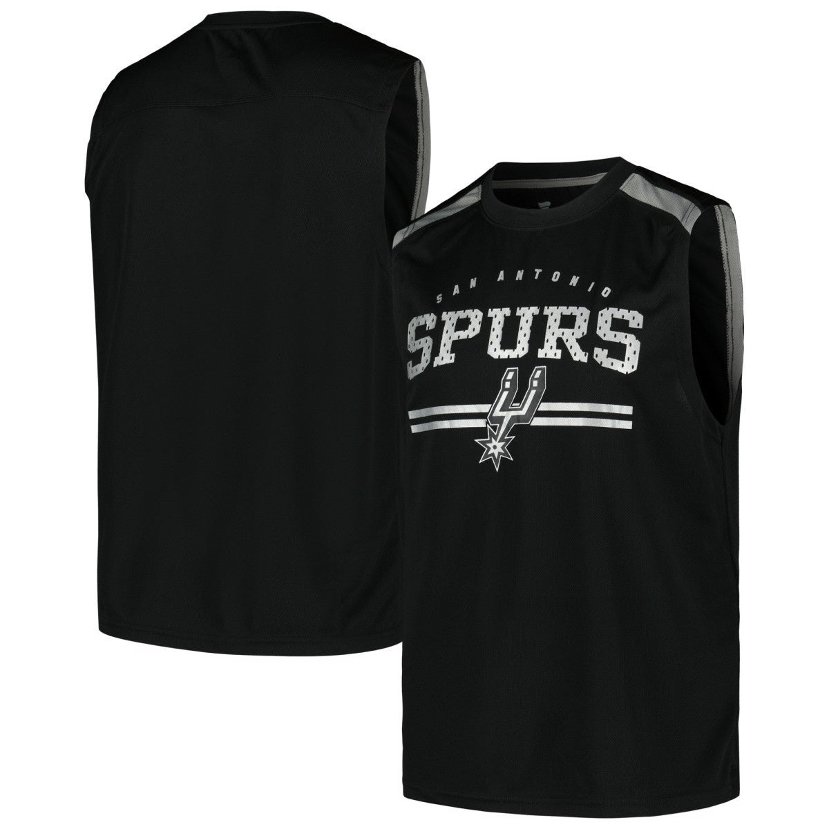 San Antonio Spurs Birdseye Muscle Tank Top Black - Fanatics