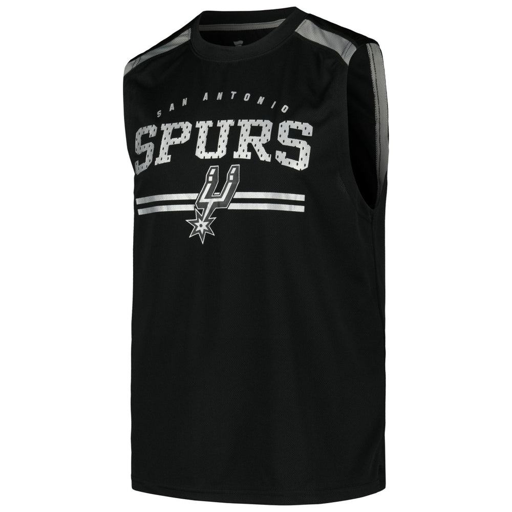 San Antonio Spurs Birdseye Muscle Tank Top Black - Fanatics