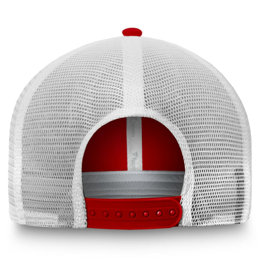 New Jersey Devils Fanatics Core Primary Logo Trucker Adjustable Hat - Red/White | US 201167341