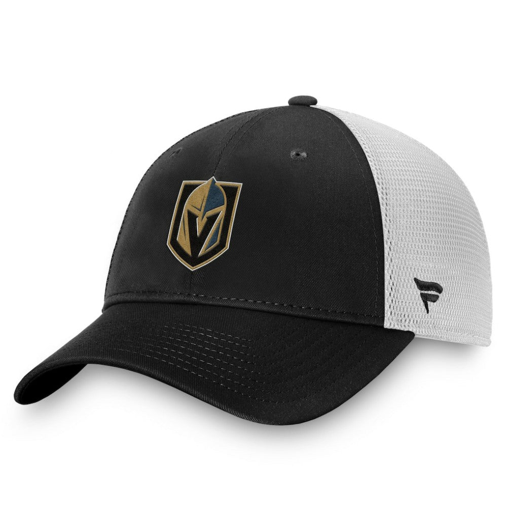 Vegas Golden Knights Fanatics Core Primary Logo Trucker Adjustable Hat - Charcoal/White | US 201167352