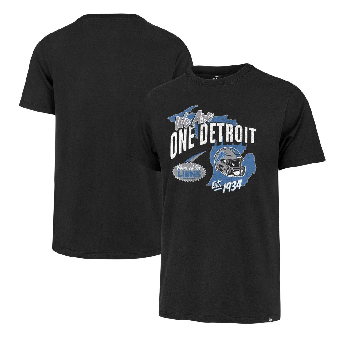 Detroit Lions '47 Regional Franklin T-Shirt - Black T-shirts