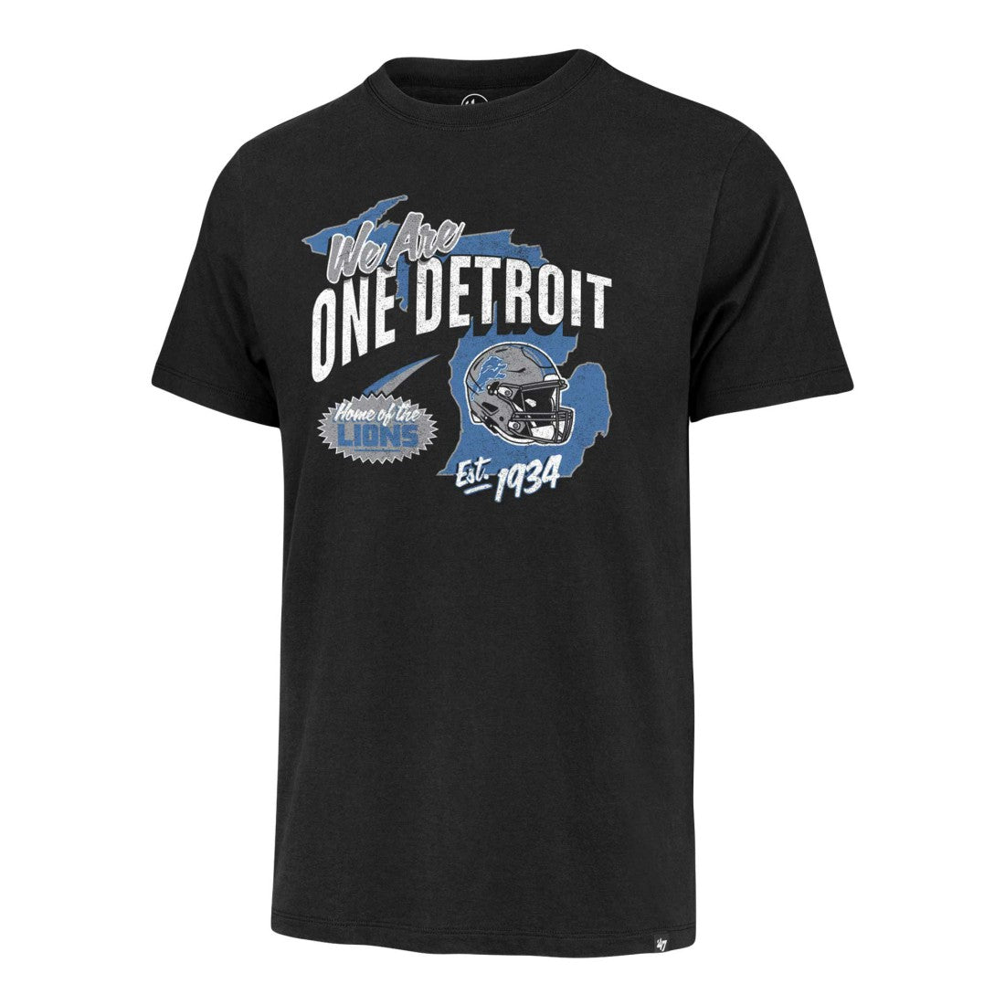 Detroit Lions '47 Regional Franklin T-Shirt - Black T-shirts