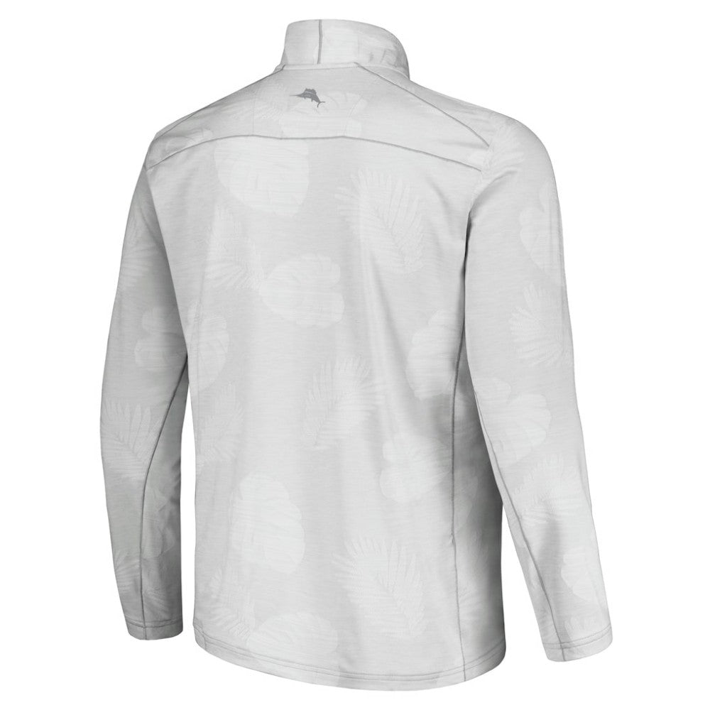 New York Yankees Tommy Bahama Delray Frond IslandZone Half-Zip Jacket - Gray Jackets