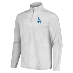 Los Angeles Dodgers Tommy Bahama Delray Frond IslandZone Half-Zip Jacket - Gray Jackets
