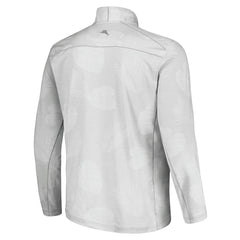 Los Angeles Dodgers Tommy Bahama Delray Frond IslandZone Half-Zip Jacket - Gray Jackets