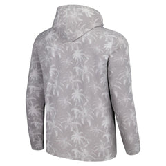 Chicago Cubs Tommy Bahama Palm Frenzy Hoodie Long Sleeve T-Shirt - Gray Hoodies