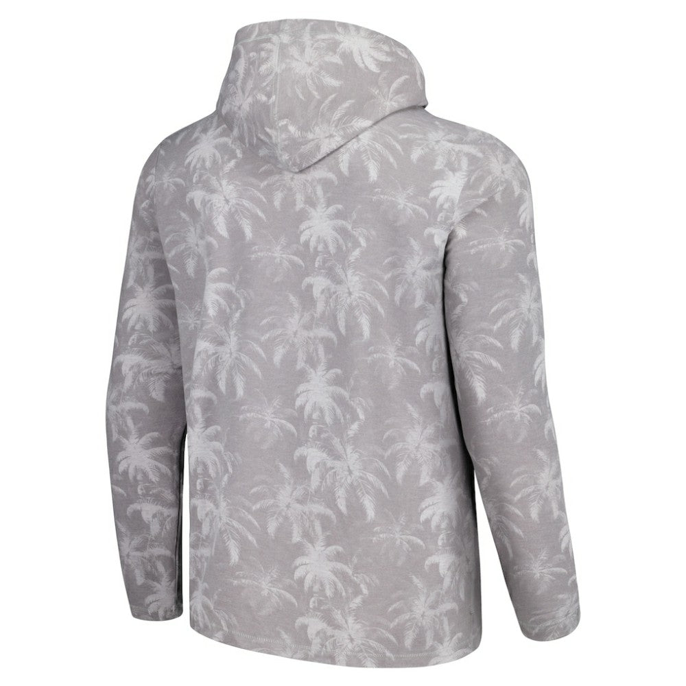 Seattle Mariners Tommy Bahama Palm Frenzy Hoodie Long Sleeve T-Shirt - Gray Hoodies