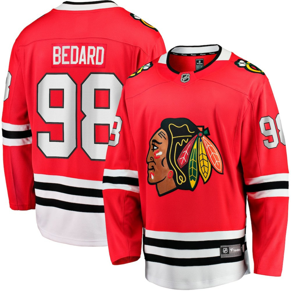 Connor Bedard Chicago Blackhawks Fanatics Home Breakaway Player Jersey - Red | US 201169602