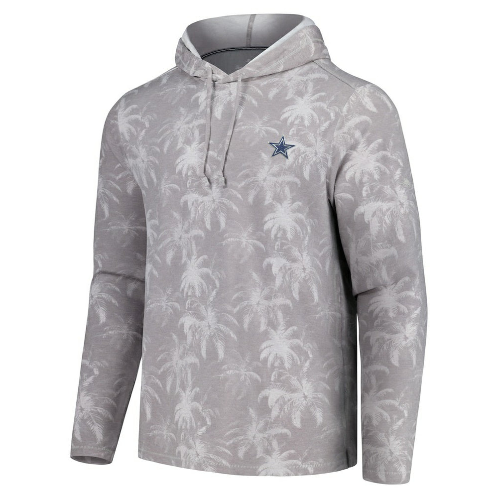 Dallas Cowboys Palm Frenzy Hoodie Long Sleeve T-Shirt - Gray Hoodies