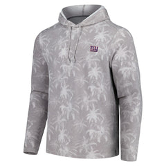 New York Giants Palm Frenzy Hoodie Long Sleeve T-Shirt - Gray Hoodies