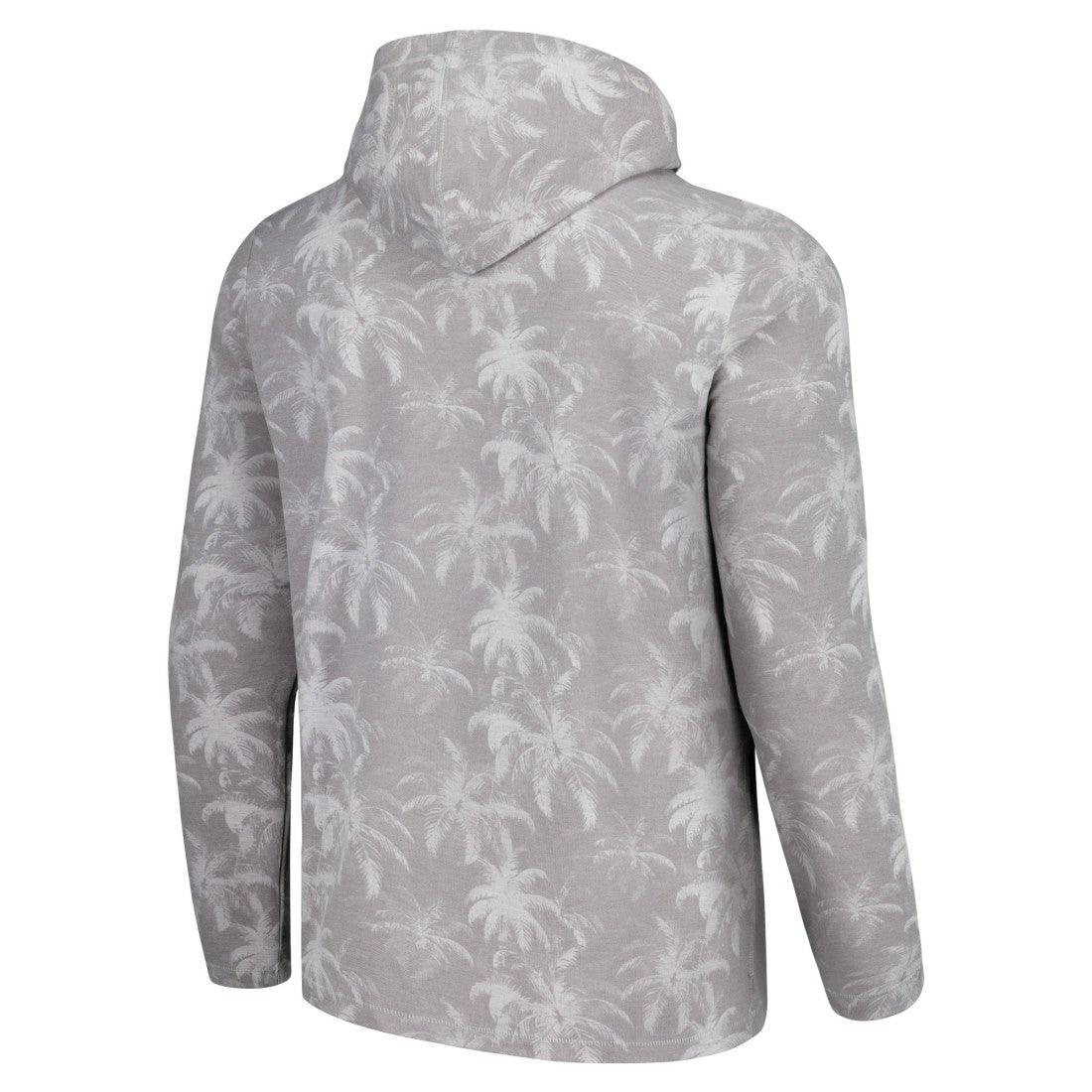 Detroit Lions Palm Frenzy Hoodie Long Sleeve T-Shirt - Gray Hoodies