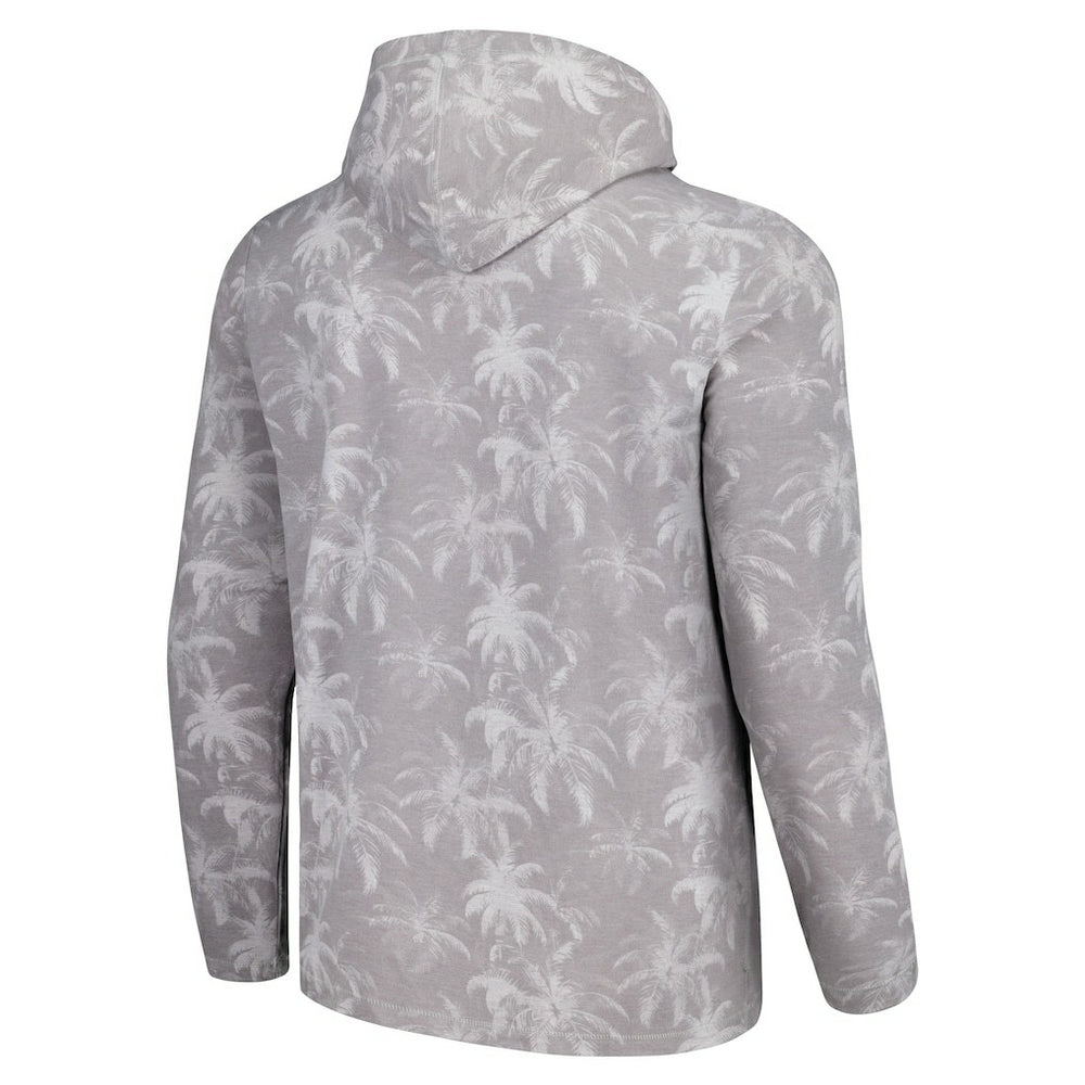 Pittsburgh Steelers Palm Frenzy Hoodie Long Sleeve T-Shirt - Gray Hoodies
