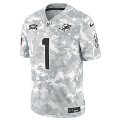 Tua Tagovailoa Miami Dolphins 2024 Salute to Service Limited Jersey - Arctic Camo Jerseys