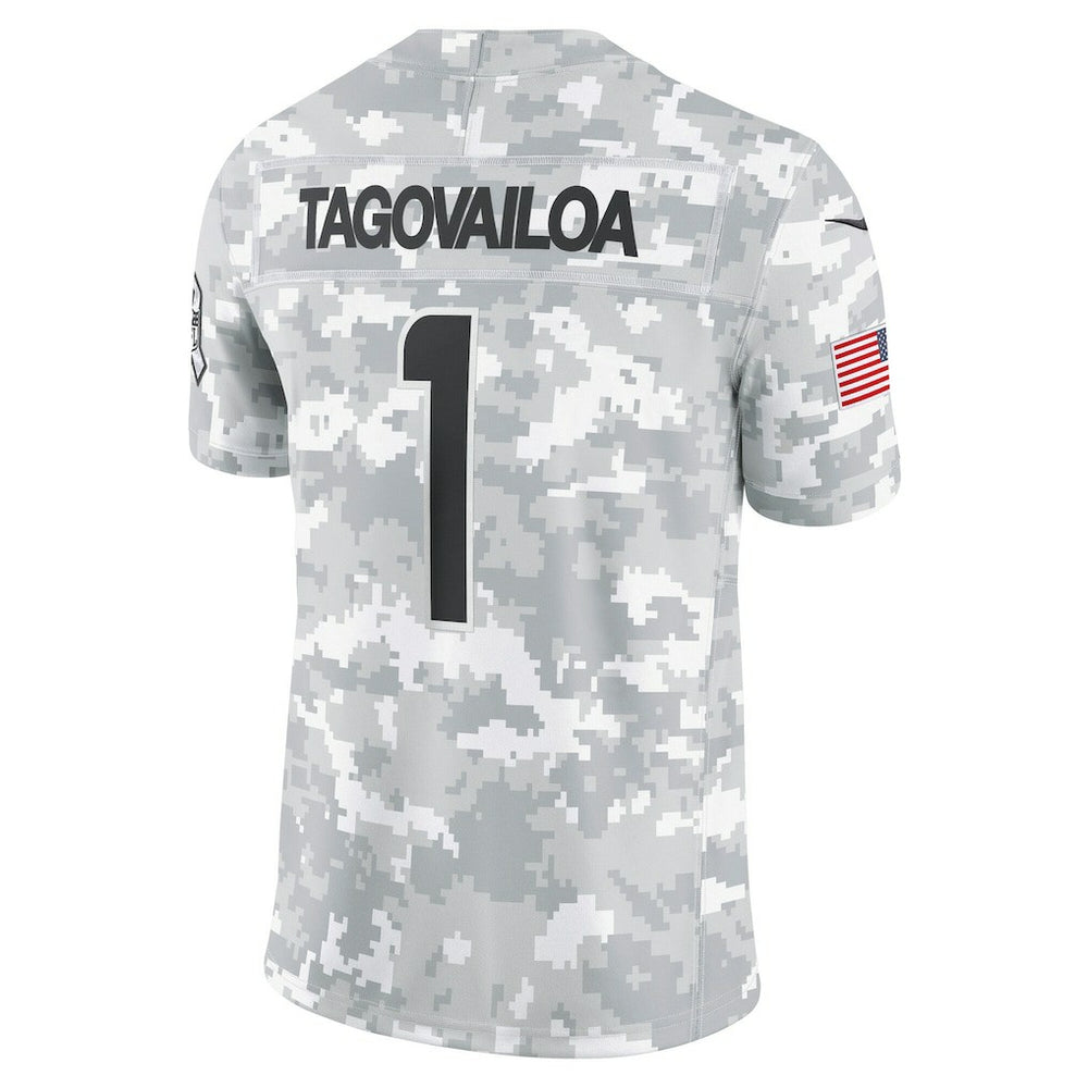 Tua Tagovailoa Miami Dolphins 2024 Salute to Service Limited Jersey - Arctic Camo Jerseys