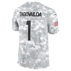 Tua Tagovailoa Miami Dolphins 2024 Salute to Service Limited Jersey - Arctic Camo Jerseys