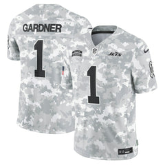 Sauce Gardner New York Jets 2024 Salute to Service Limited Jersey - Arctic Camo Jerseys