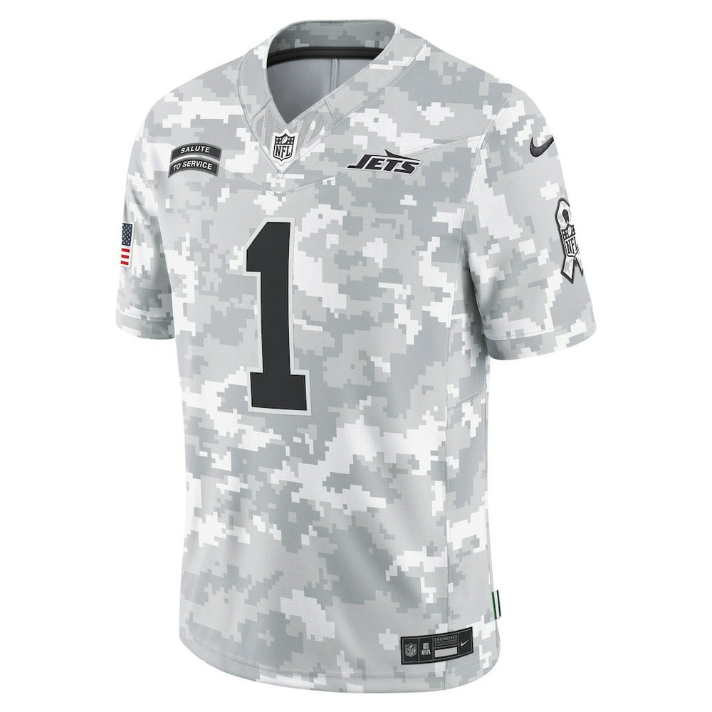 Sauce Gardner New York Jets 2024 Salute to Service Limited Jersey - Arctic Camo Jerseys