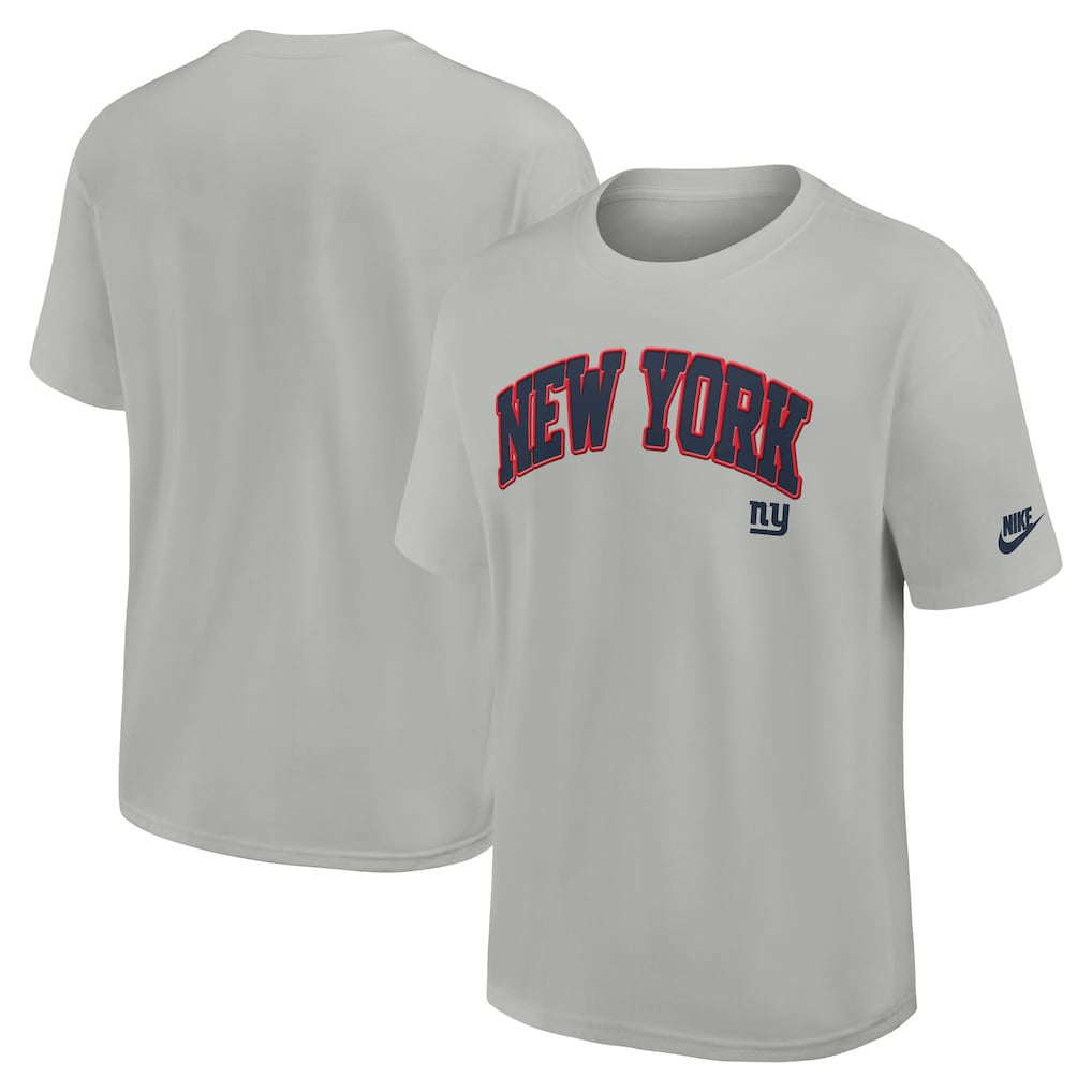 New York Giants Rewind Statement Max90 T-Shirt - Gray T-shirts
