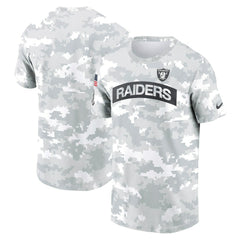 Las Vegas Raiders 2024 Salute To Service Performance T-Shirt - Arctic Camo T-shirts