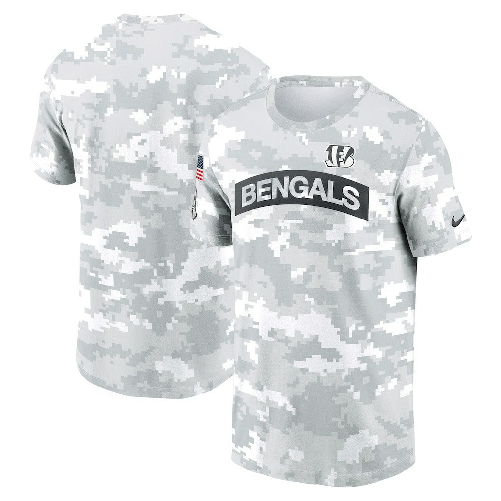 Cincinnati Bengals 2024 Salute To Service Big & Tall Performance T-Shirt - White T-shirts