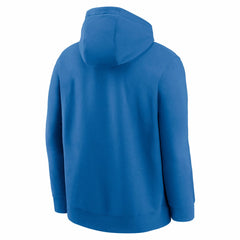 Detroit Lions Rewind Club Logo Pullover Hoodie - Blue Hoodies