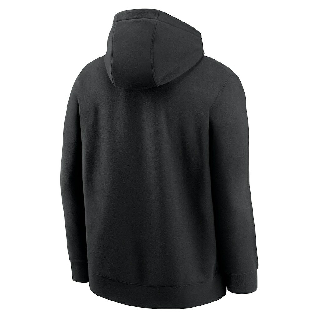 Atlanta Falcons Rewind Club Logo Pullover Hoodie - Black Hoodies