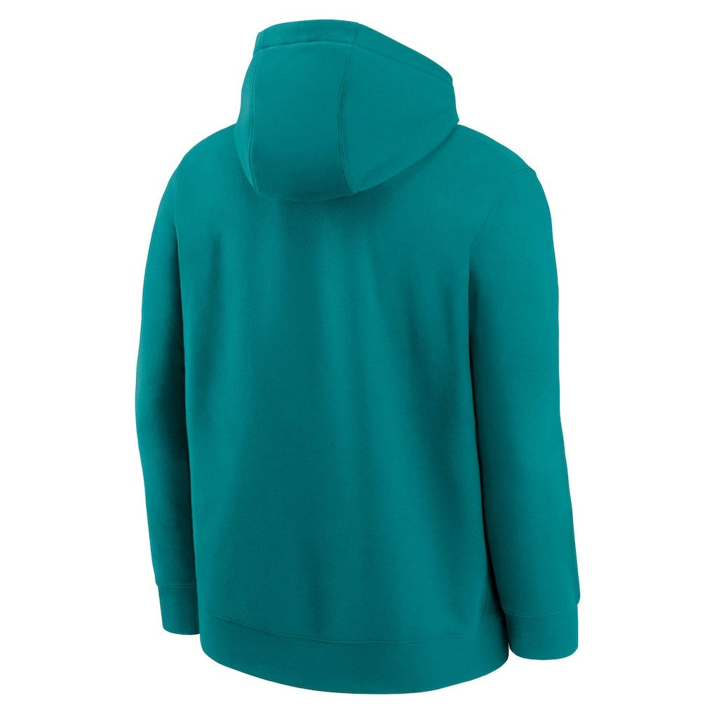 Miami Dolphins Rewind Club Logo Pullover Hoodie - Aqua Hoodies