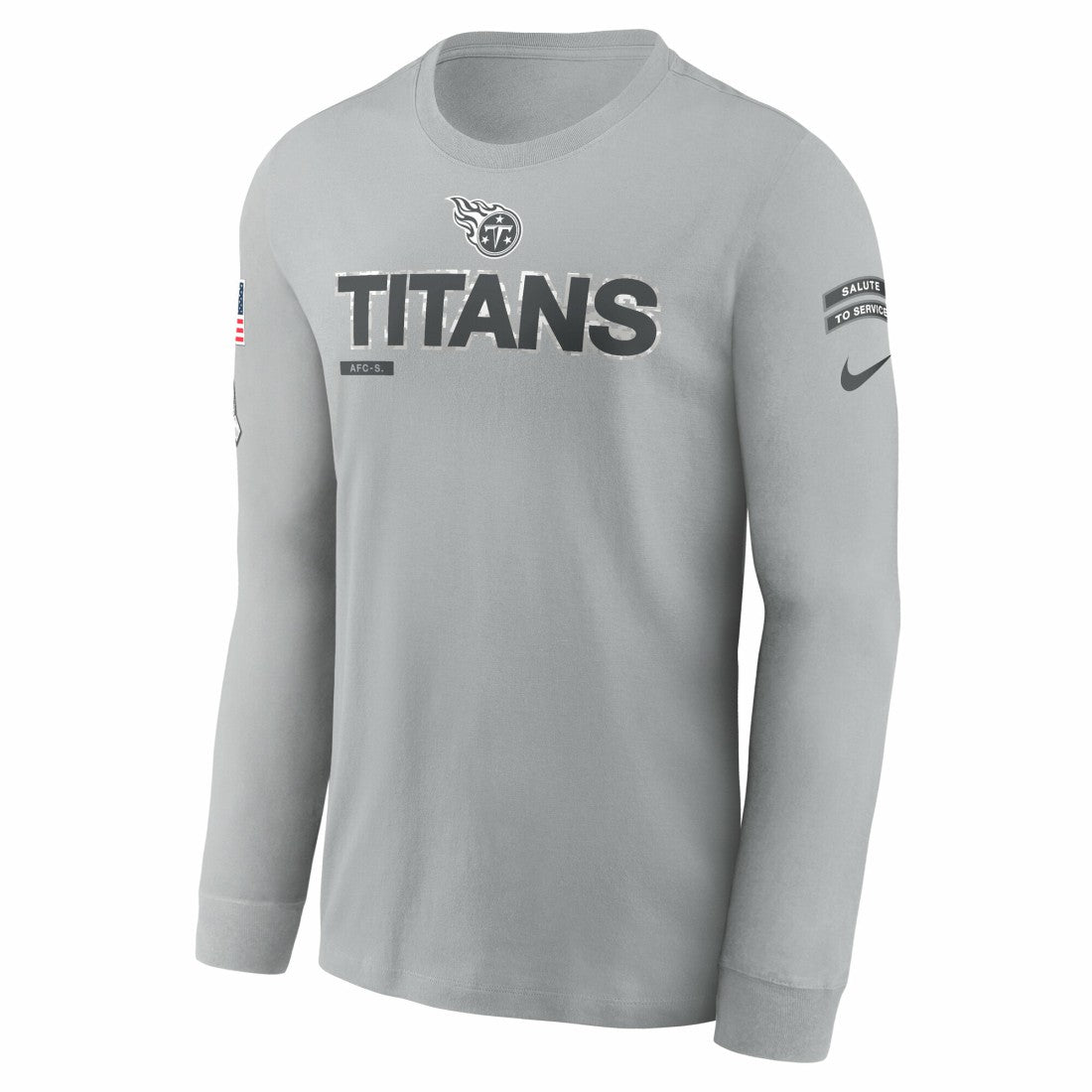 Tennessee Titans 2024 Salute To Service Long Sleeve T-Shirt - Gray T-shirts