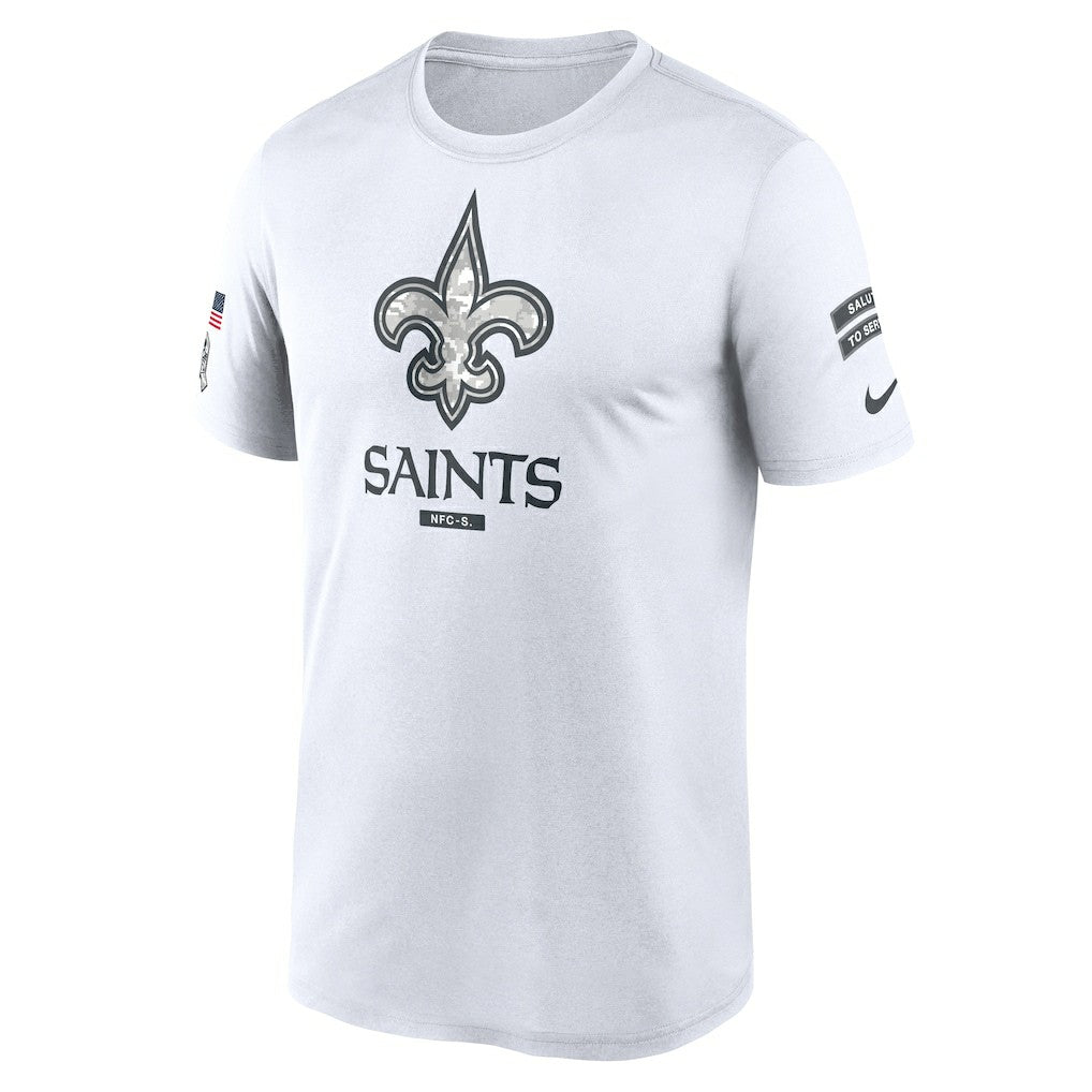 New Orleans Saints 2024 Salute To Service Legend Performance T-Shirt - White T-shirts