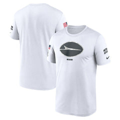 New York Jets 2024 Salute To Service Legend Performance T-Shirt - White T-shirts
