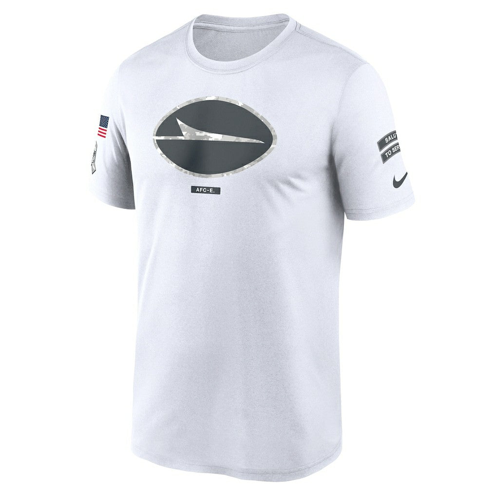 New York Jets 2024 Salute To Service Legend Performance T-Shirt - White T-shirts