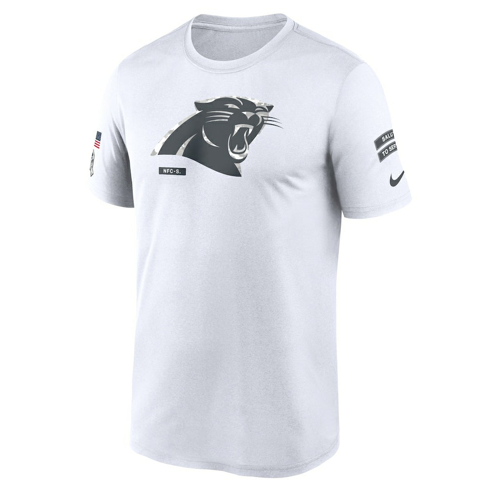 Carolina Panthers 2024 Salute To Service Legend Performance T-Shirt - White T-shirts