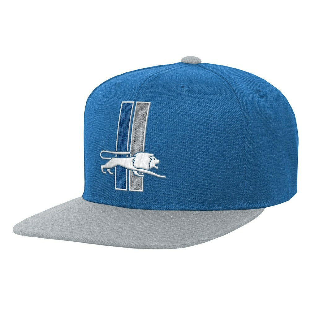 Detroit Lions Youth Team Two-Tone Snapback Hat - Blue Hats