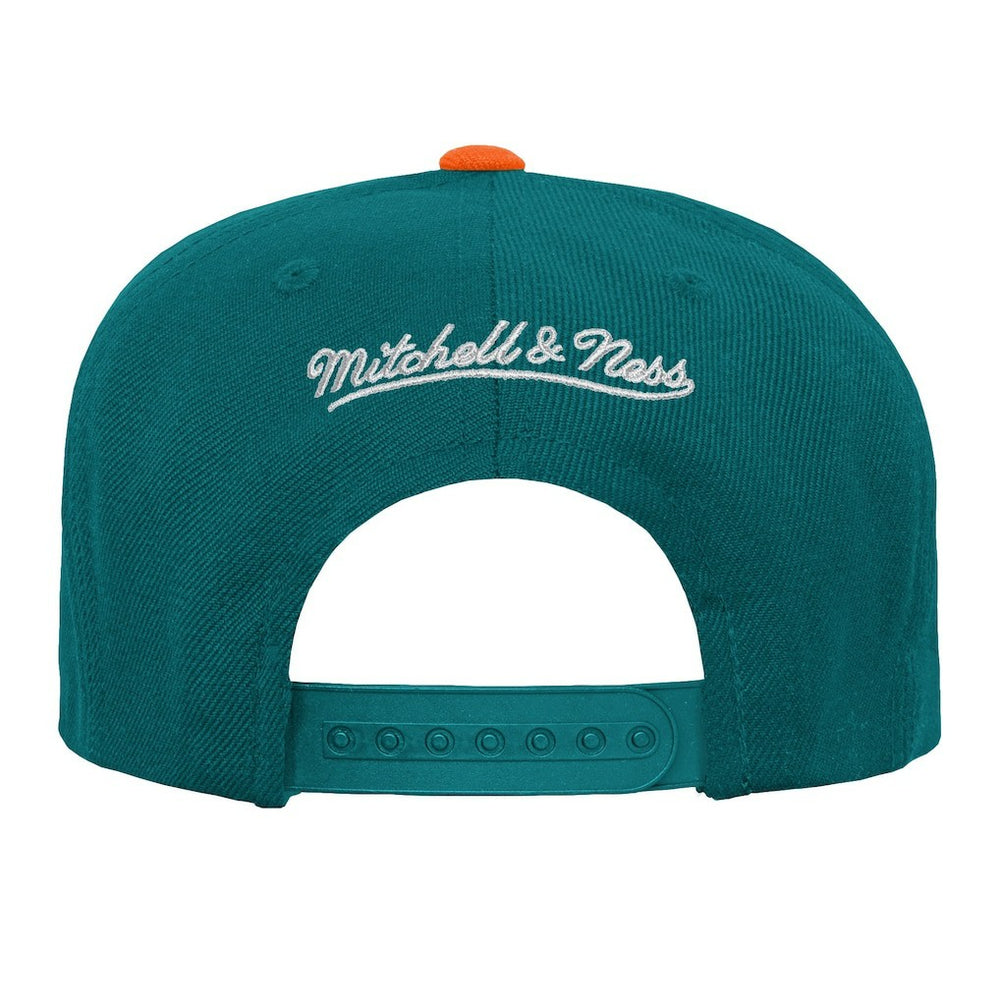 Miami Dolphins Youth Team Two-Tone Snapback Hat - Aqua Hats