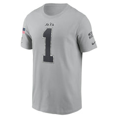 Ahmad Sauce Gardner New York Jets 2024 Salute To Service Name & Number T-Shirt - Gray T-shirts
