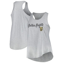Vegas Golden Knights Fanatics Women's Plus Size Racerback Tank Top - Heather Gray | US 201173338