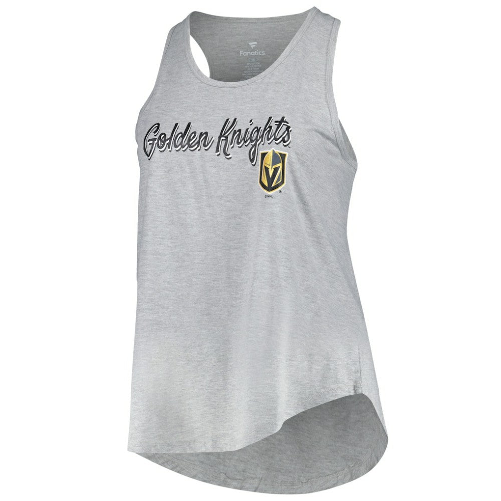 Vegas Golden Knights Fanatics Women's Plus Size Racerback Tank Top - Heather Gray | US 201173338
